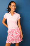 Golftini Short Sleeve Zip Stretch Polo