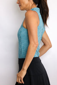 Greyson Wolf Links Lace Sleeveless Halley Quarter-Zip