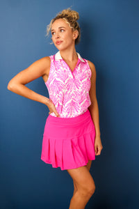 Lilly Pulitzer UPF 50+ Luxletic Freesia Pleated Skirt