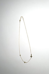 PG Design Triple Cross Necklace