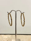 Beaded Medium Hoops