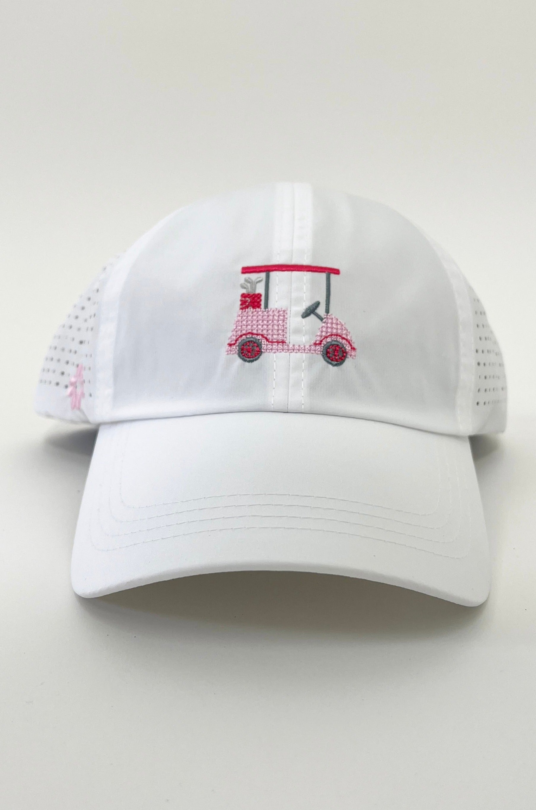 Cross Stitch Golf Cart Hat