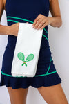 Tennis Rackets Fringe Towel