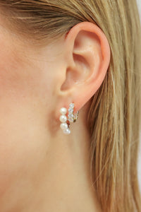 PG Designs Pearl Hoops