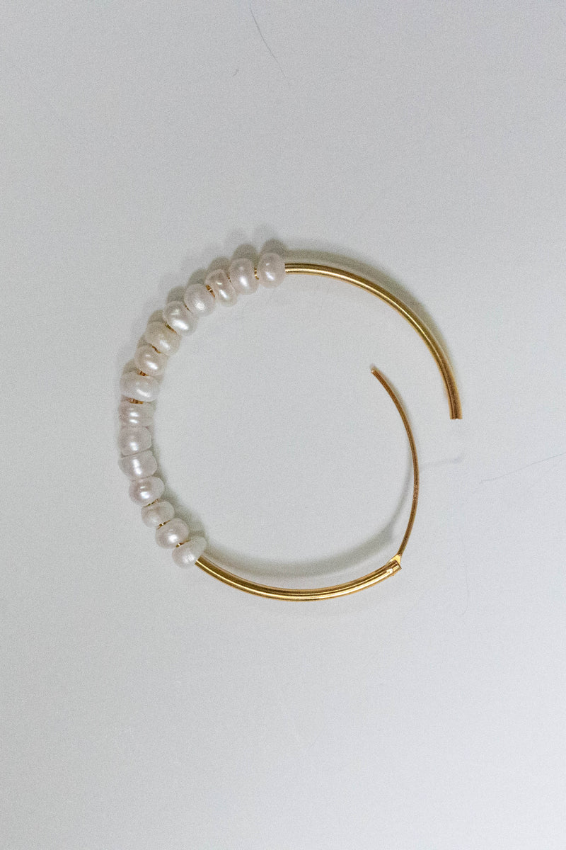 PG Designs Large Pearl Hoops