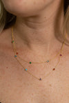PG Designs Rainbow Stud Necklace