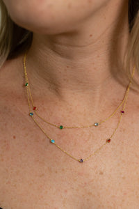 PG Designs Rainbow Stud Necklace