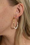 PG Designs Large Pearl Hoops