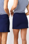 Serenity Scallop Pocket Skirt (Navy)