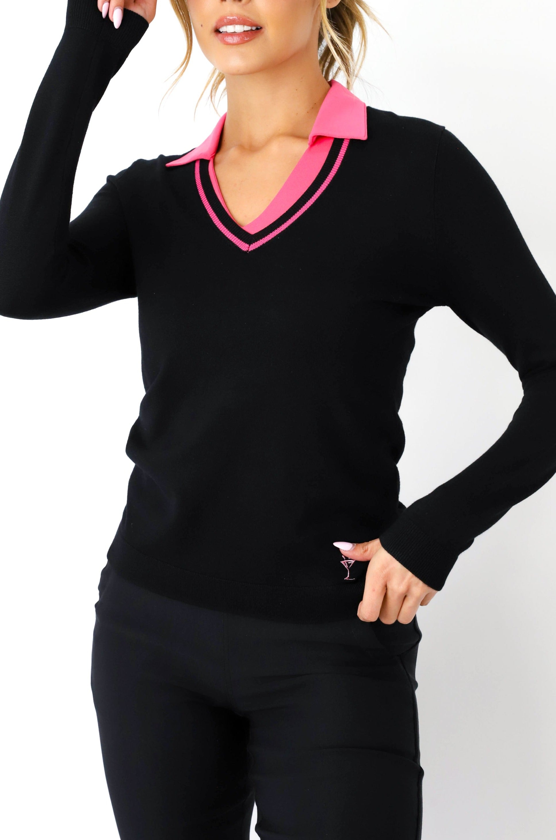 Stretch V-Neck Sweater