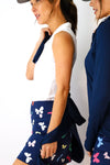 Sleeveless Zip Mock Polo (White)