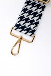 Herringbone Navy & White Bag Strap