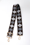 Argyle Grey Bag Strap