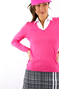 Golftini Stretch V-Neck Sweater