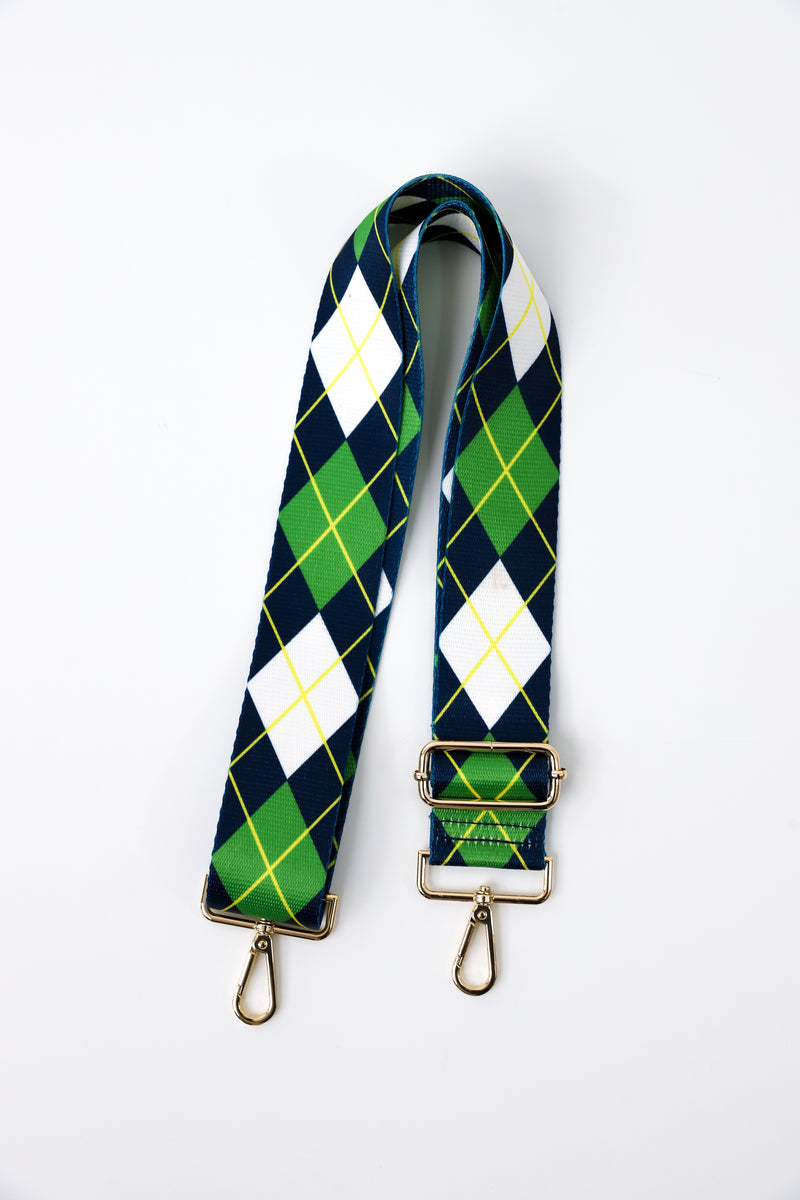 Argyle Green Bag Strap