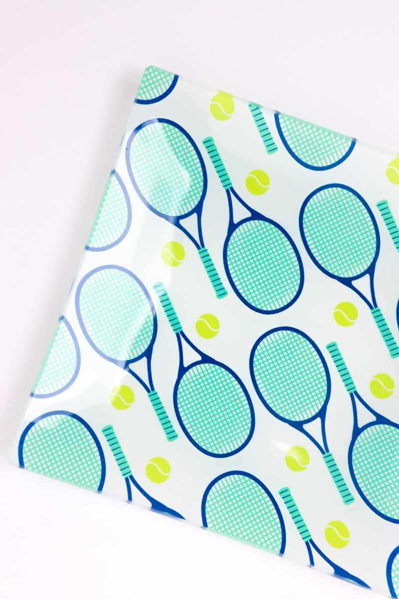 Tennis Glass Trinket Tray