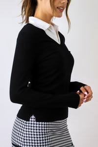 Stretch V-Neck Sweater