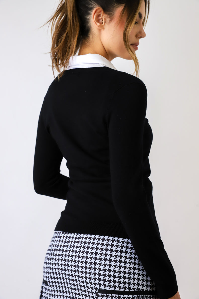 Stretch V-Neck Sweater