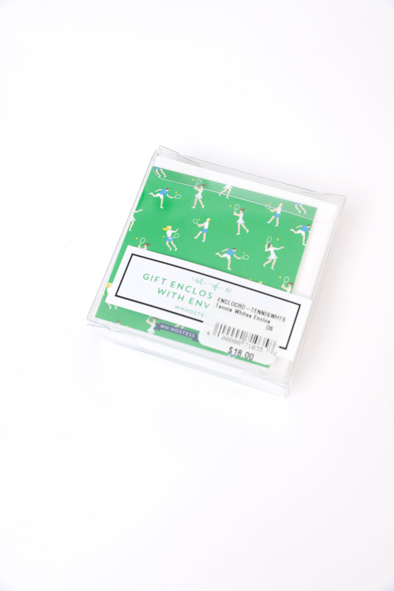 Tennis Whites Enclosure Cards